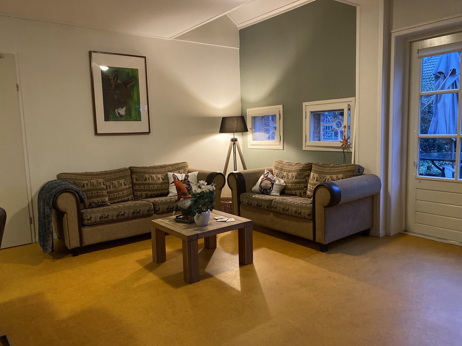 Woonkamer van de B&B